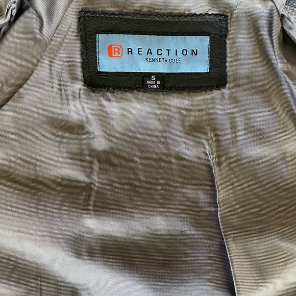 Kenneth Cole black James Dean leather jacket size S - Picture 7 of 7